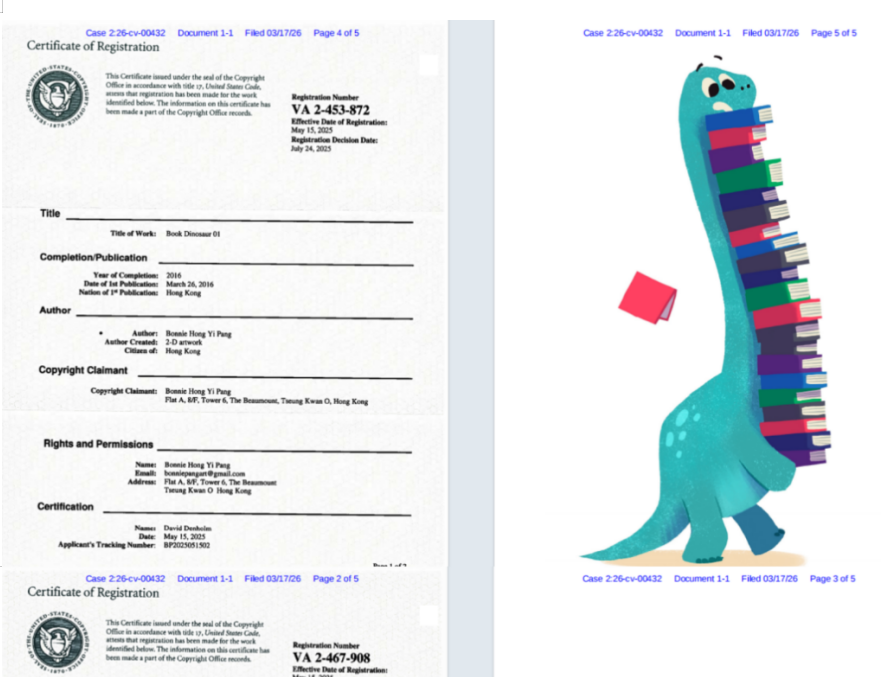 亚马逊商标版权侵权案例